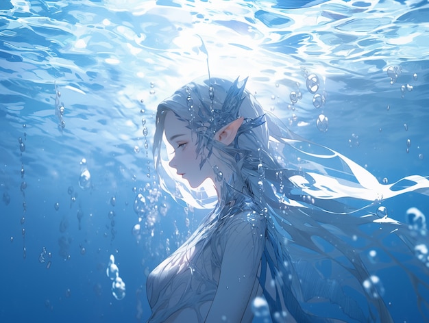 Fantasy water character