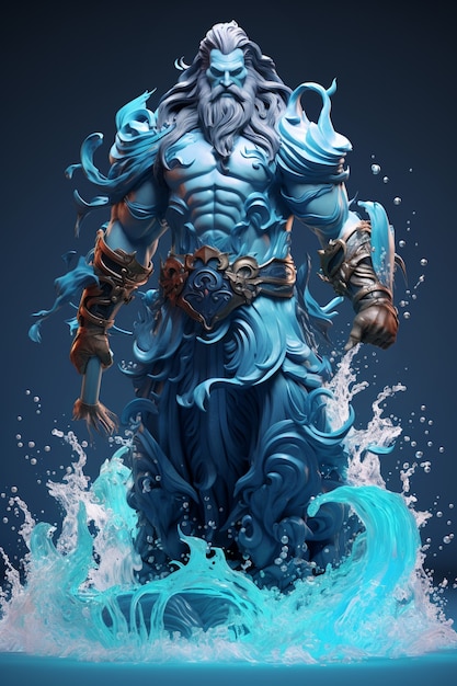 Free photo fantasy water  character