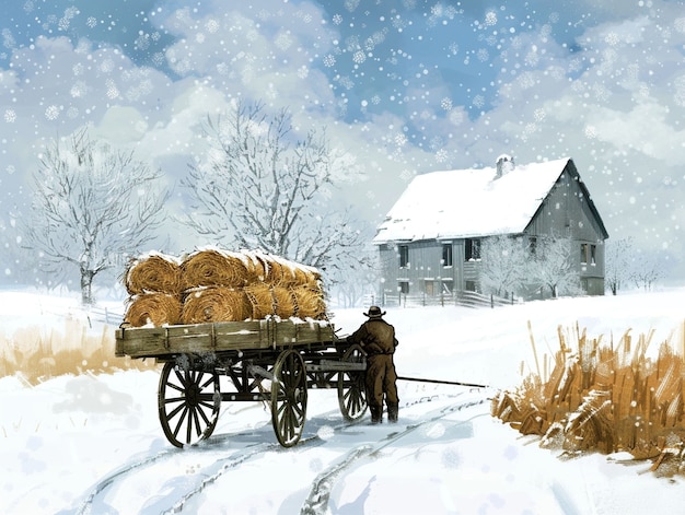 Farm lifestyle digital art