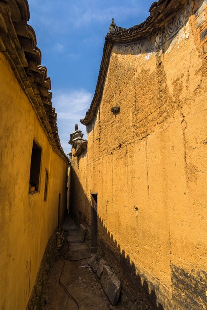 farmhouses in ancient village