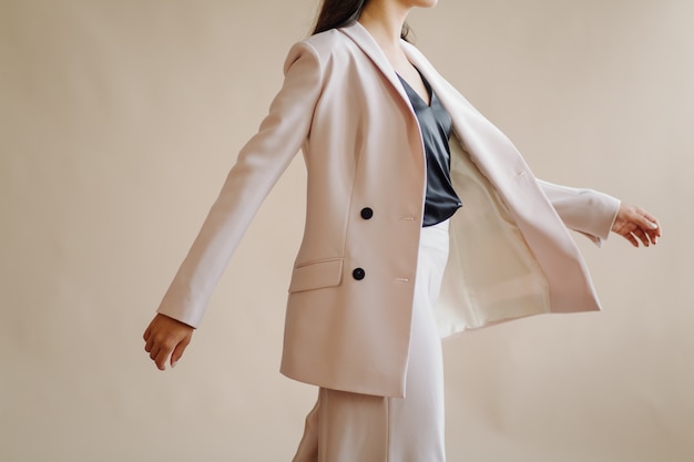 Fashion portrait of young elegant woman