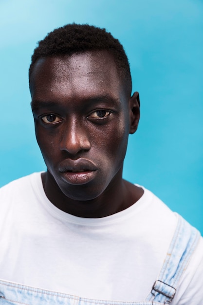 Fashionable man posing in studio