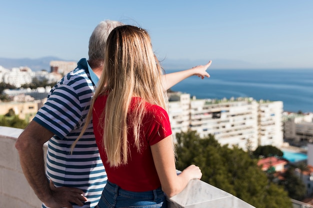 Father and daughter spending time together