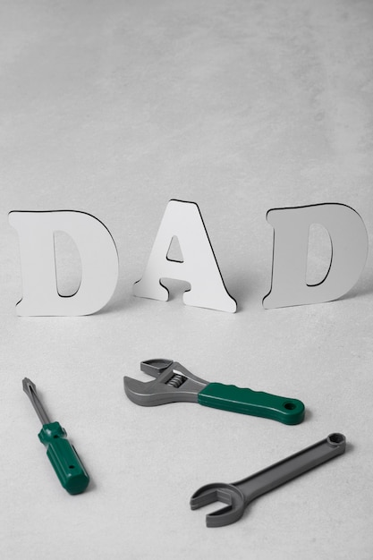 Free photo father's day celebration with tools