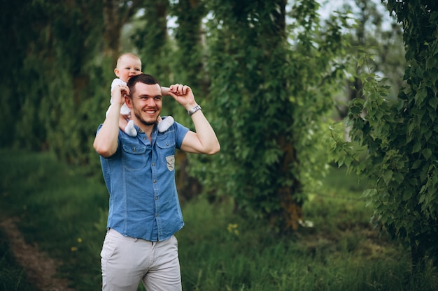 Father with toddler daughter