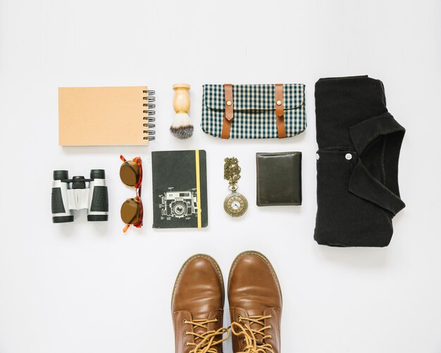 Fathers day composition with accessories