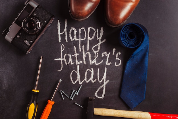 Free Photo fathers day composition with accessories