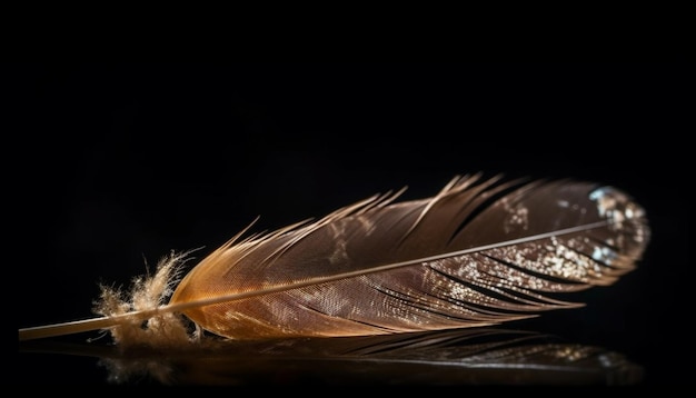 Free Photo feather quill pen a delicate antique elegance generated by ai