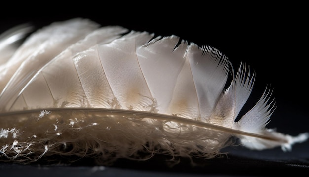 Free Photo feathered elegance a black winged bird beauty generated by ai