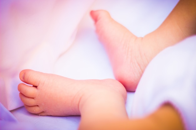 Free Photo feet of a baby