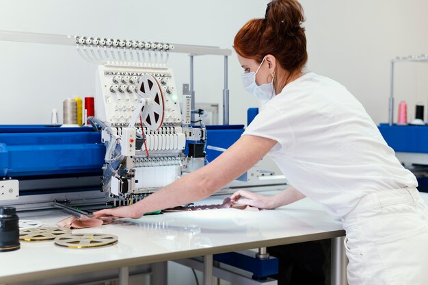 Female business owner working  portrait