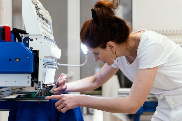 Free photo female business owner working  portrait