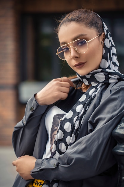 Female model in hijab outfits