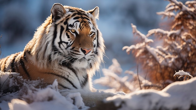 Ferocious tiger winter season