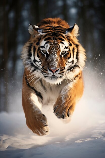 Ferocious tiger winter season