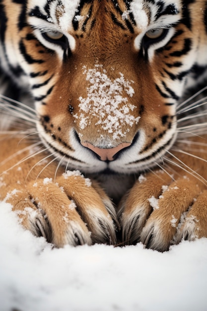 Ferocious tiger winter season