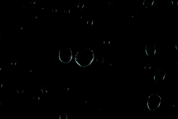 Free photo few water drops falling down