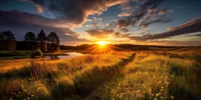 Free photo field landscape during day time