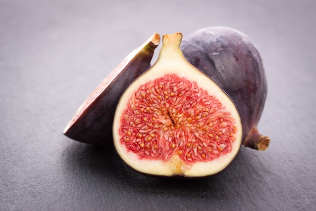 Fig cut in half