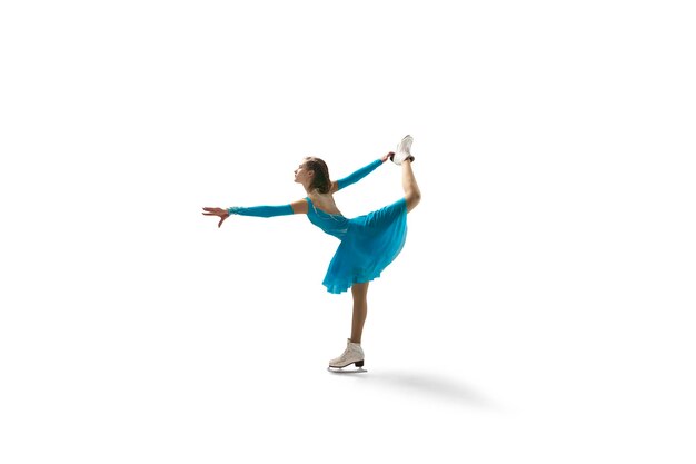 Figure skating isolated on white