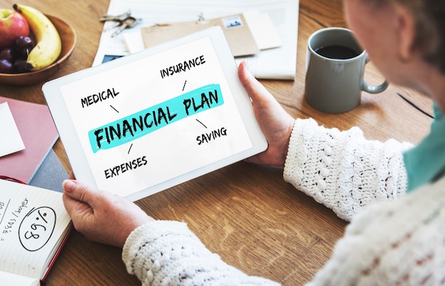 Free photo financial plan retirement investment diagram concept