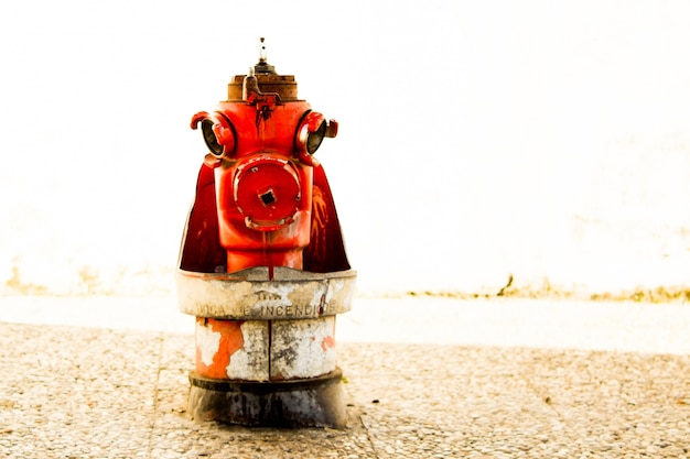 Free Photo fire hydrant with blurred background