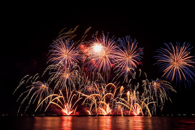 Free Photo firework festival in thailand