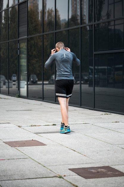 Fitness boy running