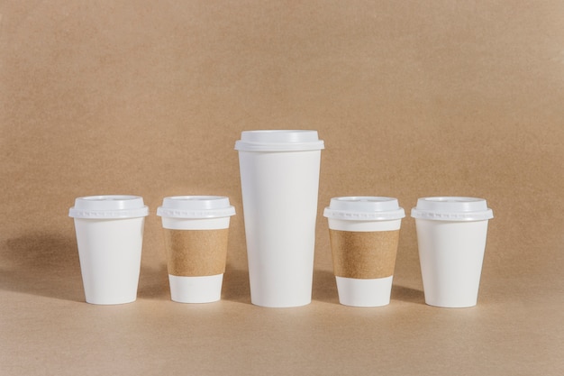 Five different coffee