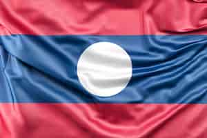 Free photo flag of laos