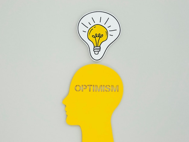 Free Photo flat lay assortment of optimism concept elements