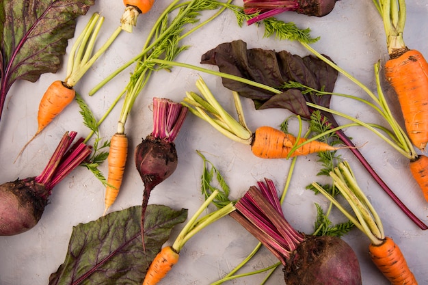 Free photo flat lay composition of different vegetables