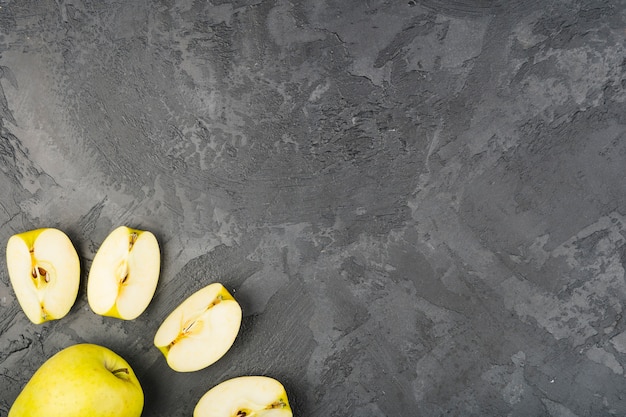 Flat lay composition of vegetables with copyspace