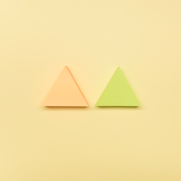 Flat lay pastel color arrows