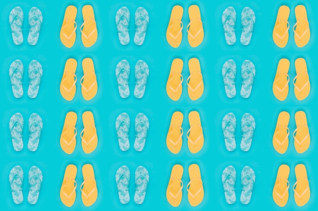 Free Photo flip flop pattern for summer