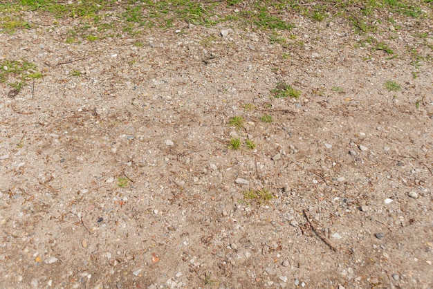 Free photo floor with stones and a bit of grass