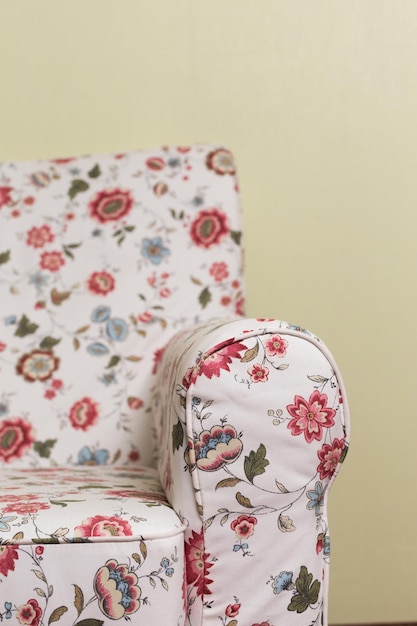 Free photo floral armchair