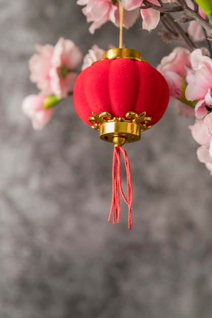 Free photo floral chinese new year decoration