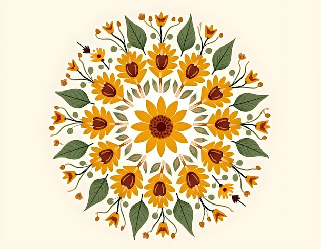 Free photo floral mandala