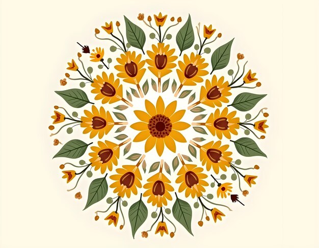 Floral mandala