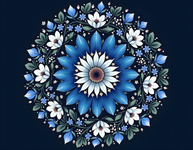 Free photo floral mandala