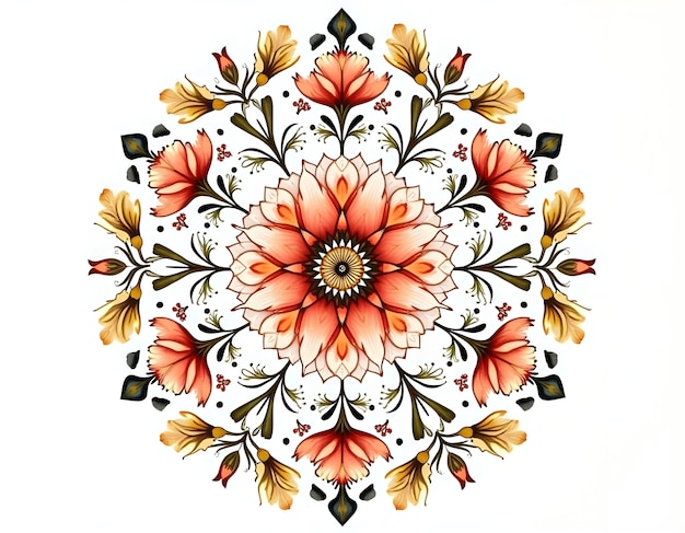 Free photo floral mandala