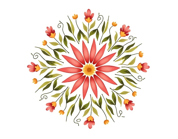 Free photo floral mandala