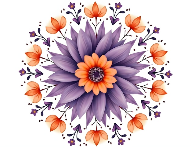 Free photo floral mandala