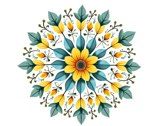 Free photo floral mandala