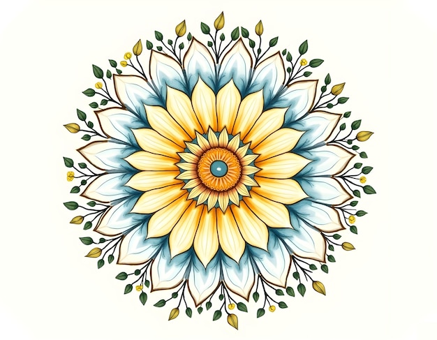 Free photo floral mandala