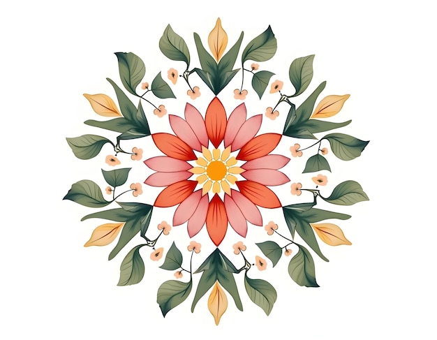 Free photo floral mandala