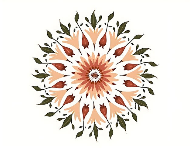 Free photo floral mandala