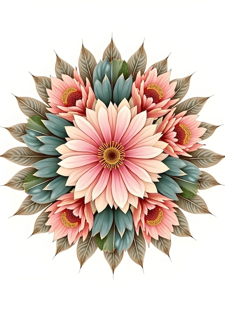 Free photo floral mandala