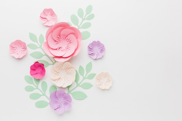 Free photo floral paper decoration